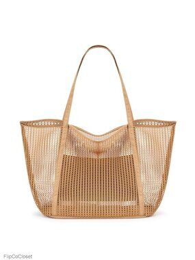 27L Nylon Mesh Beach Tote Bag Large Foldable Shoulder Hobo